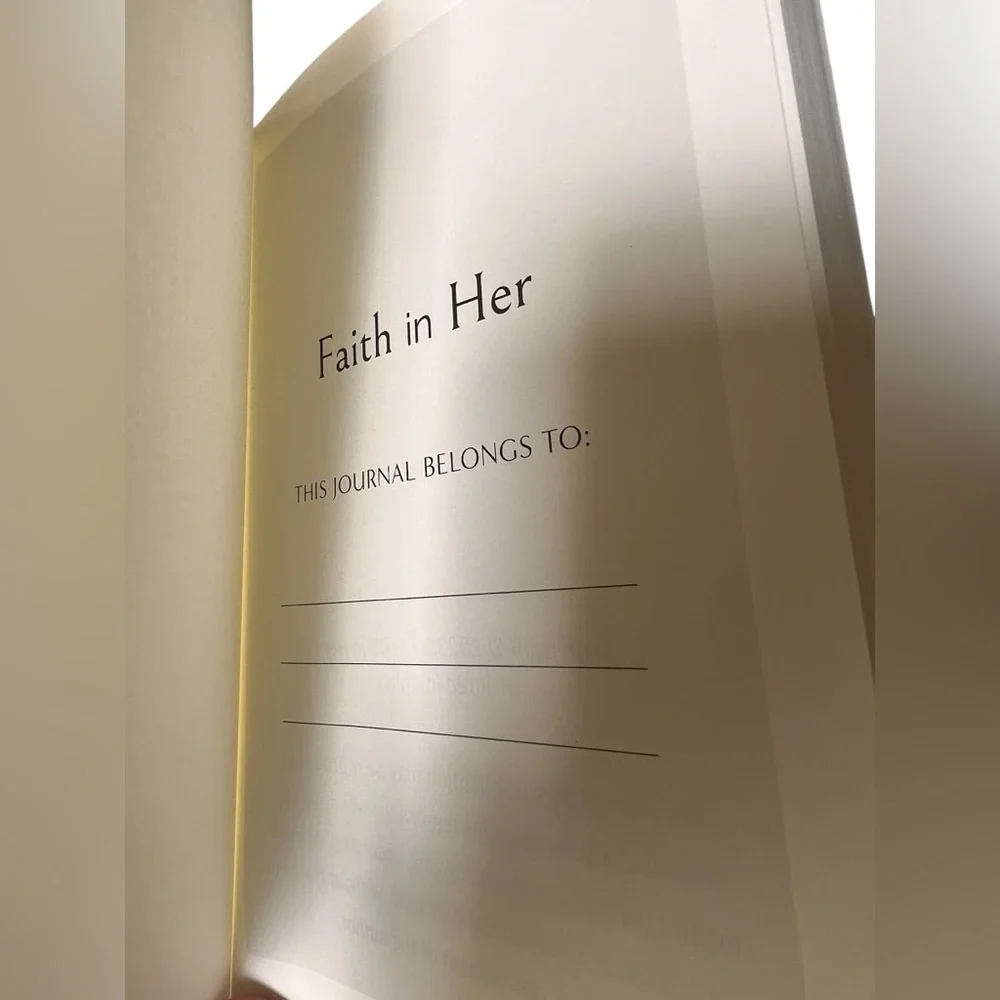 Faith in Her Embossed Hardcover Christian and Planner Journal